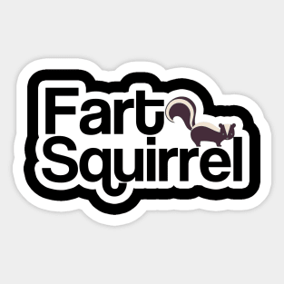 Fart Squirrel Sticker